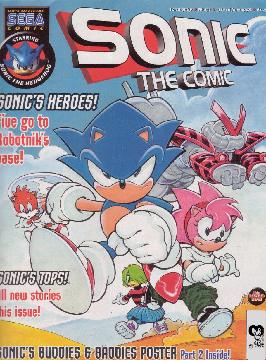 Sonic - The Comic Issue No. 131 Comic cover page